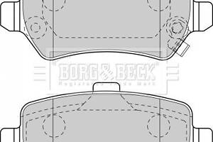 BBP1777 BORG & BECK - Гальмівні колодки до дисків