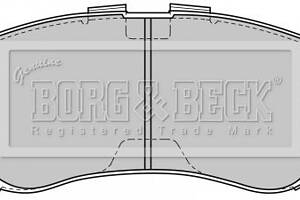 Комплект гальмівних накладок, дискове гальмо Borg & Beck BBP1881