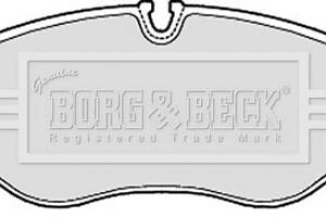 Комплект гальмівних накладок, дискове гальмо Borg & Beck BBP1974