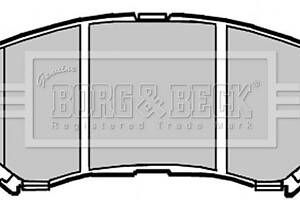 Комплект гальмівних накладок, дискове гальмо Borg & Beck BBP2084