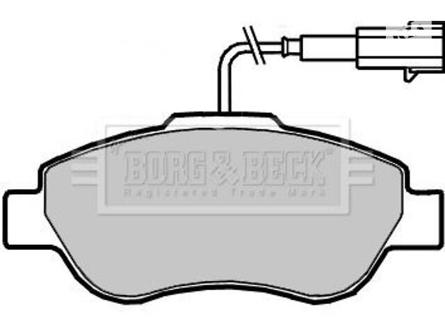 BBP2416 BORG & BECK - Гальмівні колодки до дисків