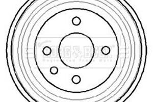 Гальмівний барабан Borg & Beck BBR7040