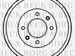 BBR7088 BORG&BECK - Тормозной барабан BORG&amp BECK BBR7088 на CITROEN C15 (VD-_)