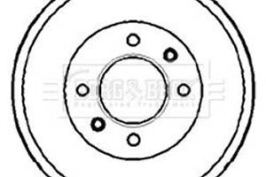 Гальмівний барабан Borg & Beck BBR7088