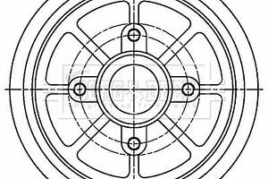 Гальмівний барабан Borg & Beck BBR7274