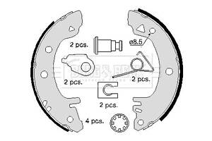 BBS6097 BORG & BECK - Гальмівні колодки до барабанів