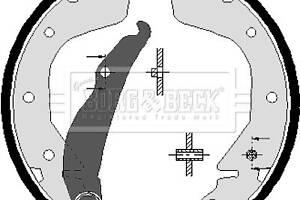 BBS6222 BORG & BECK - Гальмівні колодки до барабанів