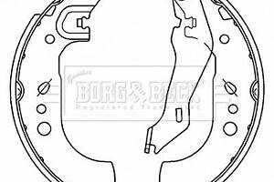 BBS6514 BORG & BECK - Гальмівні колодки до барабанів