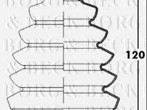 BCB2394 BORG&BECK - Пыльник приводного вала к-т BORG&amp BECK BCB2394 на VW GOLF VI (5K1)