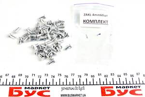 BEGEL GERMANY ZAKL-4mm60шт Заклепки накладок колодок гальмівних (задніх) DB 408-410 (4 мм) (к-кт 60 шт)