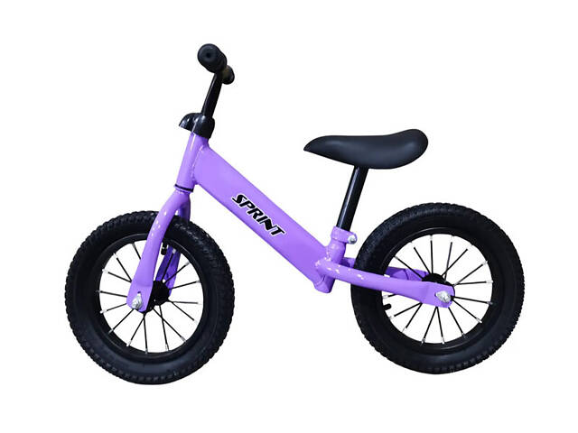 Дитячий біговел 12 дюймів Sprint (надувні колеса) BB2507 фіолетовий - Фото 1