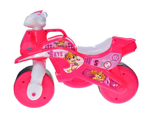 Біговел мотоцикл Щенячий патруль Скай рожевий qbee QB002-102 - Фото 2