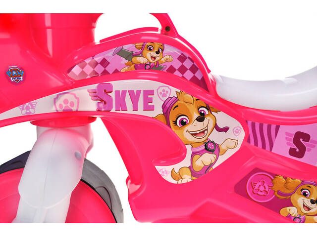 Біговел мотоцикл Щенячий патруль Скай рожевий qbee QB002-102 - Фото 3