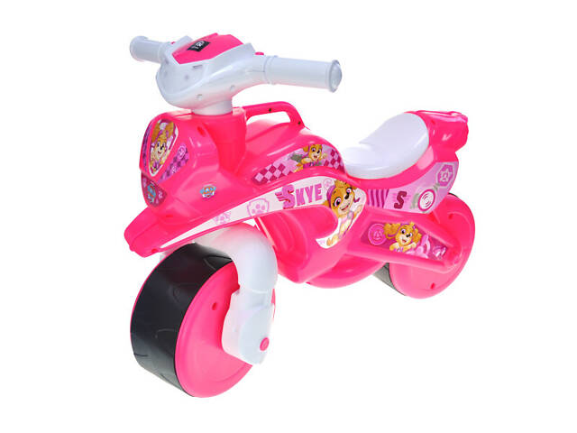 Біговел мотоцикл Щенячий патруль Скай рожевий qbee QB002-102 - Фото 5