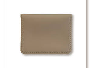 Бежевий базовий шкіряний картхолдер