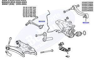 BELGUM PARTS BG0169 Пильник опори кульової BMW 5 (E39) 95-03/7 (E38) 96-01/X5(E53)