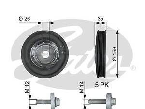 Belt Pulley, crankshaft