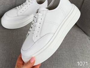 Білі шкіряні жіночі кросівки, кросівки жіночі Suppo 36-40p код 1071 40