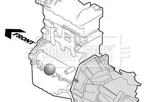 Опора, двигун Borg & Beck BEM3186