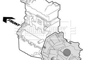 Опора, двигун Borg & Beck BEM3206