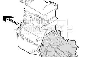 Опора, двигун Borg & Beck BEM3280