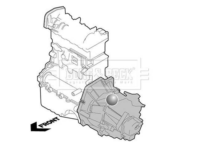 Опора, двигун Borg & Beck BEM4291