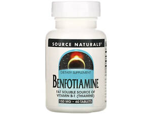 Бенфотіамін Source Naturals Benfotiamine 150 мг 60 таблеток