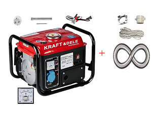 Бензогенератор Kraft & DELE KD 109 (Польща), 1,2кВт/0,8кВт, новий, мідна обмотка, на гарантії.