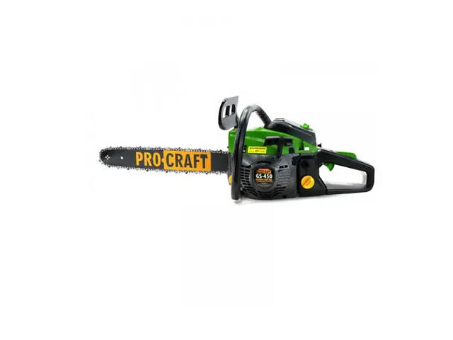 Бензопила ланцюгова Procraft GS-450 МЕТАЛ (1 шина, 1 ланцюг 45) NEW - Фото 1