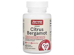 Бергамот, Citrus Bergamot, Jarrow Formulas, 500 мг, 60 капсул