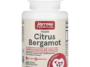 Бергамот, Citrus Bergamot, Jarrow Formula, 500 мг, 60 капсул