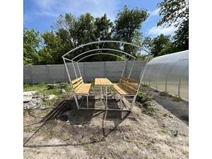 Альтанка з дахом без полікарбонату RIG-TORG