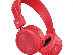 Беспроводная Bluetooth гарнитура Hoco W25 Promise наушники для ПК Red
