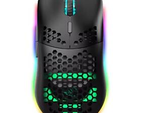 Беспроводная игровая мышь K-Snake SM600 с боковыми кнопками с аккумулятором и подсветкой Черный (SH0000315)