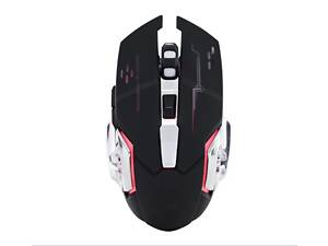 Беспроводная игровая мышка бесшумная со встроенным аккумулятором T2 RGB USB Charge+Bluetooth Black