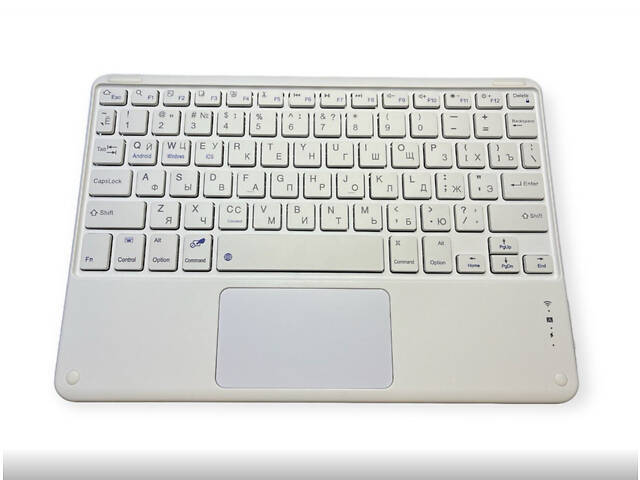 Бездротова клавіатура Primo KB01 Bluetooth з тачпадом - White - Фото 2