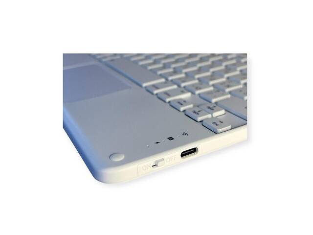 Бездротова клавіатура Primo KB01 Bluetooth з тачпадом - White - Фото 3