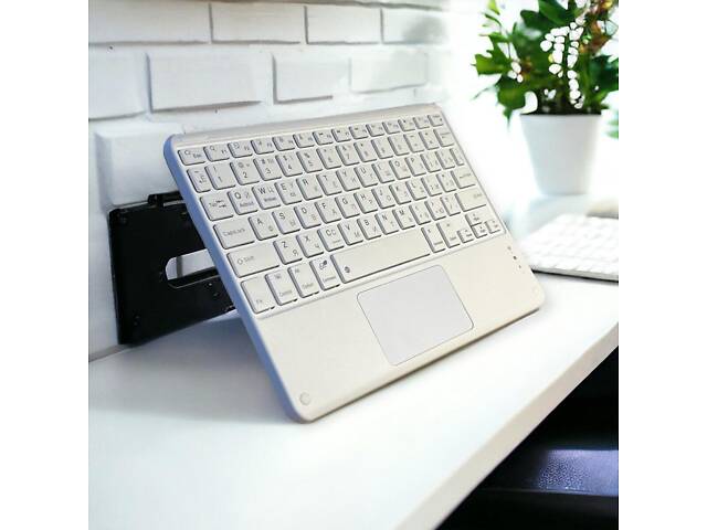 Бездротова клавіатура Primo KB01 Bluetooth з тачпадом - White - Фото 4