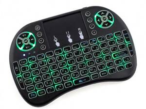 Бездротова клавіатура MWK08/i8 LED + Touch з підсвічуванням