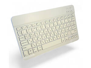 Беспроводная клавиатура Primo KB02 Bluetooth с подсветкой - White