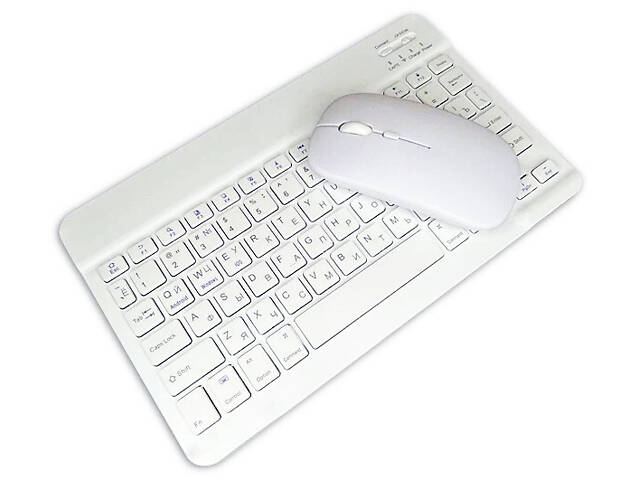 Бездротова клавіатура та миша BT Combo White - Фото 9