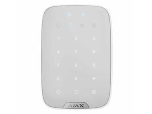 Бездротова сенсорна клавіатура з RFID-Зчитувачем і підтримкою Bluetooth Ajax KeyPad Plus white
