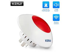 Беспроводная сирена со стробоскопом, Kerui J009 для GSM сигнализации (HFDKLL8DD)