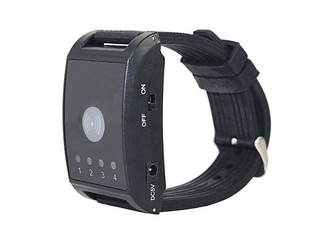 Беспроводная система вызова медперсонала, медсестры для пожилых людей Retekess F4410A из кнопоки браслета + часы - приём - Фото 4