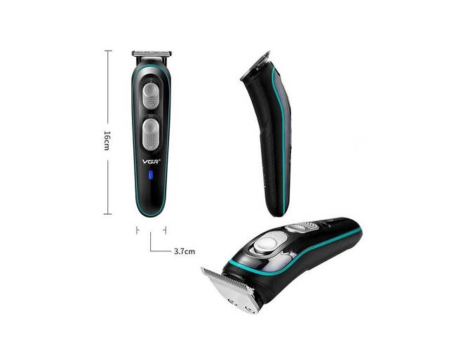 Бездротова універсальна стрижкова машинка VGR V-055, Машинка для стрижки волосся домашня - Фото 6