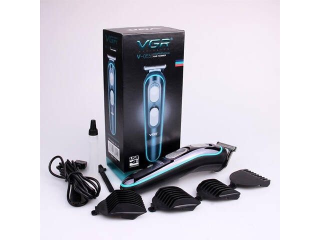 Бездротова універсальна стрижкова машинка VGR V-055, Машинка для стрижки волосся домашня - Фото 7