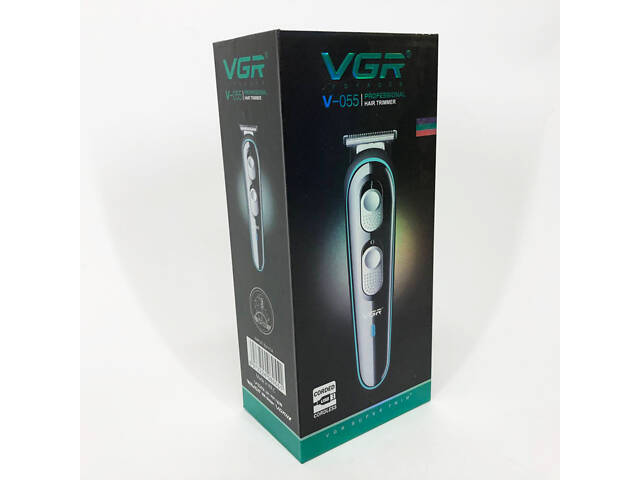 Бездротова універсальна стрижкова машинка VGR V-055, Машинка для стрижки волосся домашня - Фото 11