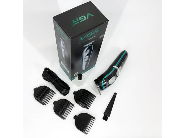 Бездротова універсальна стрижкова машинка VGR V-055, Машинка для стрижки волосся домашня - Фото 14