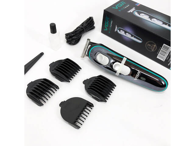 Бездротова універсальна стрижкова машинка VGR V-055, Машинка для стрижки волосся домашня - Фото 16
