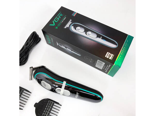 Бездротова універсальна стрижкова машинка VGR V-055, Машинка для стрижки волосся домашня - Фото 17